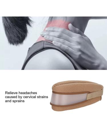 Neck Protection Support - Customized Curve Comfort for Spine Pain Relief | Ideal for Work Studies & Driving - Brown - Buy Online on GoSupps.com
