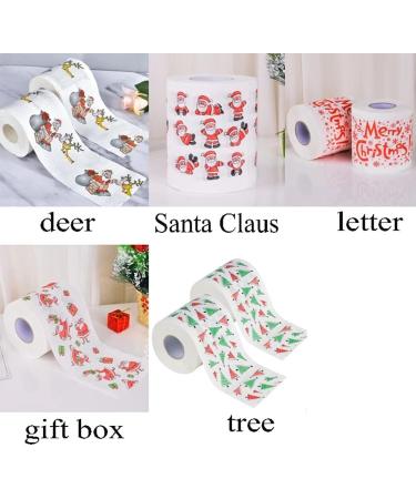 Tovmekdjn 5 Styles Paper Roll Tissue Paper Towels Xmas Office Room Toilet Paper 5 Roll - Buy Online on GoSupps.com