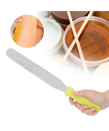 Metal waxing spatula straight stainless steel for removal of body hair 8 inches straight stainless steel wax mixture knife for body hair removal