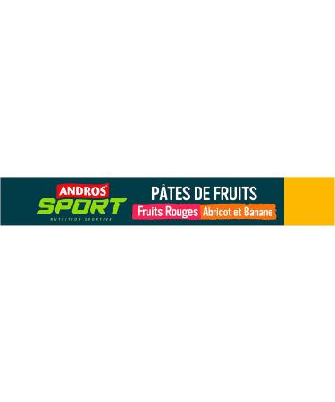 ANDROS Assorted Fruit Paste Case (3 red fruits/3 banana/apricot) 6x30g - Buy Online on GoSupps.com