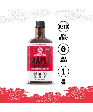 Lakanto Sugar-Free Maple Syrup - Keto & Vegan, 1g Net Carbs, 13 Fl Oz - Buy Online on GoSupps.com