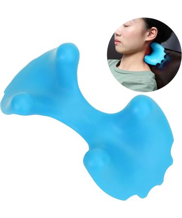 Verdant Touch Traction Pillow Portable Cervical Neck Stretcher for Pain Relief | Orthopedic Blue Pillow for Head and Neck Support - Buy Online on GoSupps.com