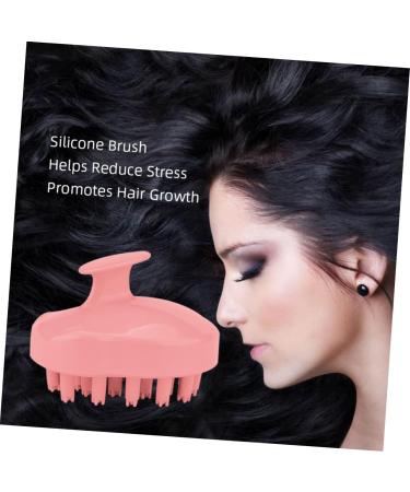 Fomiyes Silicone Scalp Massage Brush - Head Cleaning Tool for At-Home Massage 9.5x7cm Pink - Buy Online on GoSupps.com