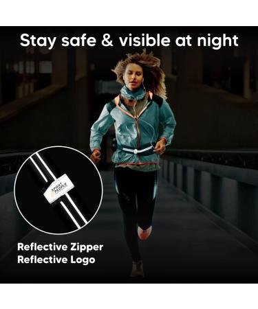 WATER-RESISTANT Running Belt for Men and Women | Reflective Phone Holder | Fits Most Cell Phones | Running Waist Pack and Money Belt - Black - Buy Online on GoSupps.com