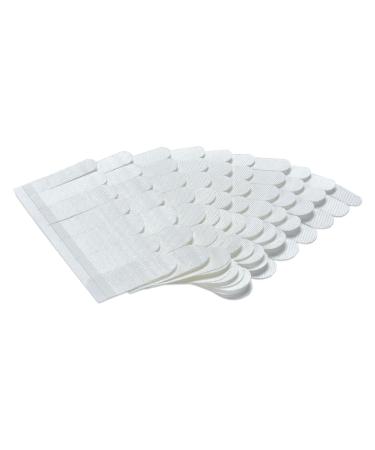 SHEBA NAILS Silk Nail Wrap Self-Adhesive Pre Cut Fingers - White  70 Finger Tabs