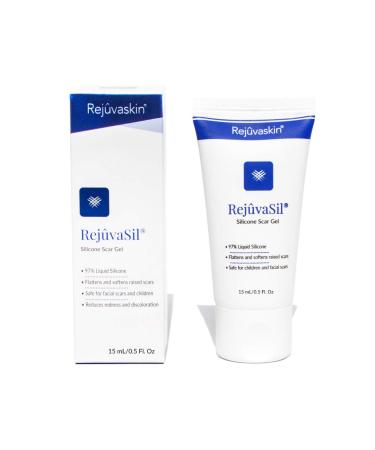Rejuvaskin RejuvaSil Silicone Scar Gel   Discreetly Improve the Appearance of Your Scars   Physician Recommended - 15 mL