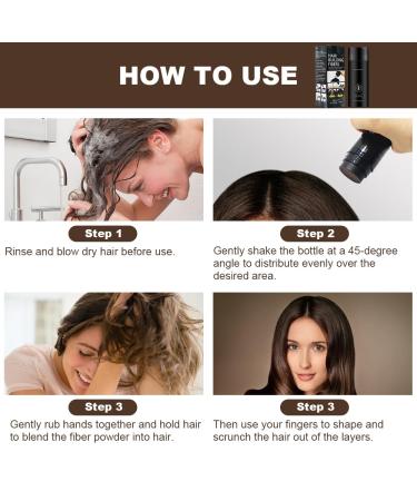Hair Building Fibers & Waterproof Eyebrow Contour Stick - Thickening Powder for Thinning Hair - Dark Brown (0.99 oz) - Ideal for Men & Women - Buy Online on GoSupps.com
