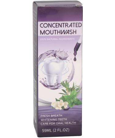 Mint Concentrated Mouthwash - 59ml | Fresh Breath & Plaque Removal | Plant Extract Formula - Safe & Effective - Buy Online on GoSupps.com