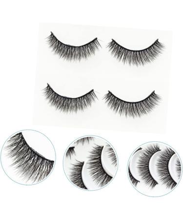 minkissy 10 Pairs Fake Eyelashes Fairy False Lash False Lashes Black Accent Decor 3d Faux Eyelash 3d False Lash Magnetic Eyelashes Natural Look Fluffy Lashes Extend Manual 5d Chemical Fiber - Buy Online on GoSupps.com