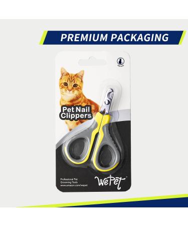 Professional Wepet Claw Scissors for Pets | Safe & Spicy Gray/Bumblebee Yellow | Ideal for Cats Dogs Kittens & Small Animals - Buy Online on GoSupps.com