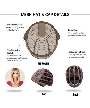 Testar Blonde Shoulder-Length Wig for Women | Layered Bob - 14 Synthetic Heat-Resistant Glueless Wig for Daily Use - Buy Online on GoSupps.com