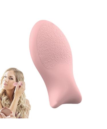 Silicone Makeup Powder Puff Reusable Cosmetic Puff For Face - Fish Shaped Cosmetic Puff Beauty Makeup Tools For Pressed Powder For Foundation pink