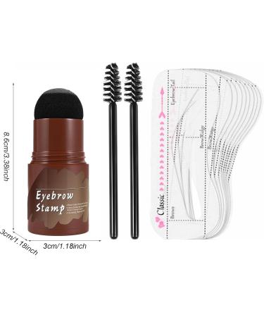 Eyebrow Stencils Perfect Eyebrow - Waterproof Brow Stencil Eyebrow Template - Eyebrow Stencils Brow Charm for Home Outdoor Women Girl Beginners Important Occasion Dark Gray - Buy Online on GoSupps.com