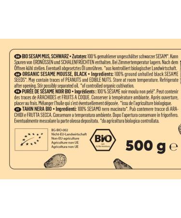 Koro Organic Black Tahini 500g | 100% Organic Black Sesame | Gourmet Culinary Delight - Buy Online on GoSupps.com