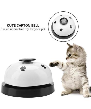 Youthink Iron Cartoon Pet Doorbell Interactive Toy for Dogs & Cats - Durable Non-Slip Base (White) - Buy Online on GoSupps.com