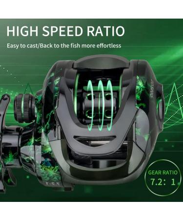 YKLP Fishing Baitcasting Reel 18+1BB 12+1 Stainless Steel Ball Bearings Saltwater Freshwater Baitcaster - Right-Handed 7.1:1 Gear Ratio - Buy Online on GoSupps.com