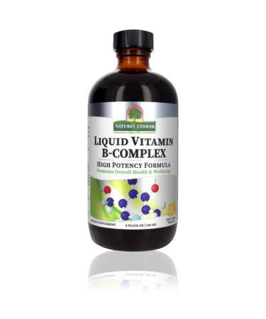 Nature's Answer Liquid Vitamin B-Complex Natural Tangerine Flavor 8 fl oz (240 ml)