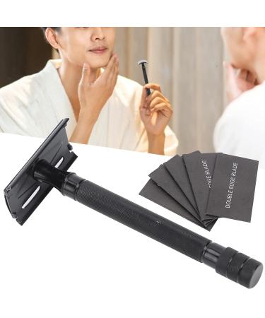 Razor Planer for Men - Dual Edge Beard & Haircut Portable Razor Set with Long Grip & 5 Blades - Ideal for Grooming & Travel - Buy Online on GoSupps.com