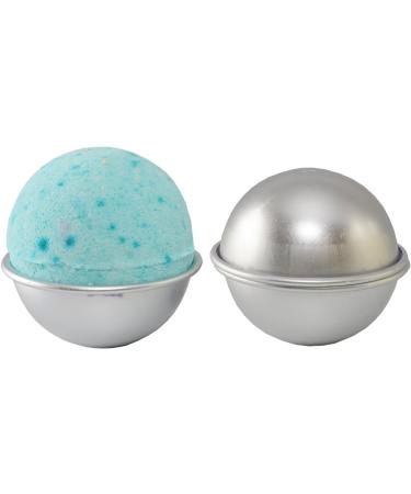 Metal Bath Bomb Mold Set - DIY Luxury Bath Bombs - 2 Molds (4 Pieces) - 2.56 Diameter - Premium Finish - The Bath Company - Buy Online on GoSupps.com