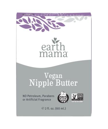 Vegan Nipple Butter Breastfeeding Cream by Earth Mama | Lanolin-free 2-Ounce 2 Ounce (Pack of 1)