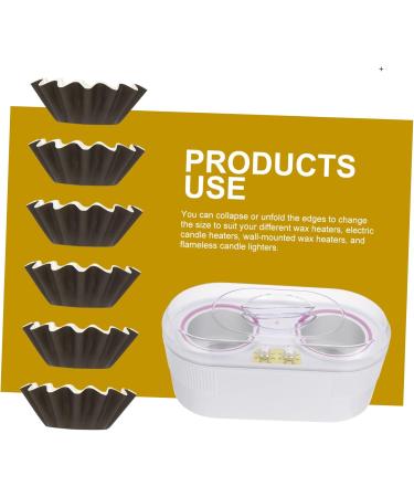 Abaodam 50 Pcs Wax Paper Warmer Liner | Food-Grade Wax Melt Liner for Fragrance Candles | Black 8x8x3cm | International Shipping Available - Buy Online on GoSupps.com