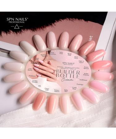 SPN Nails Professional Sugar Baby Builder Bottle Cream Gel Nail Polish 10ml- Builder Gels for Nails Extension - illuminated by a million tiny specks - Salon-Lasting Manicure LED/UV Lamp Curable - Buy Online on GoSupps.com