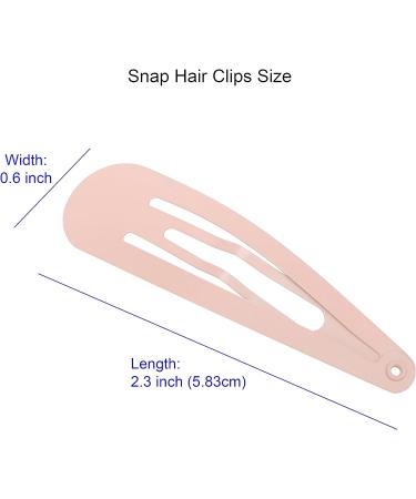 XCZYN 40 Pcs Snap Hair Clips Matte Finish Colorful Color Anti-slip Snap Clip Hair Accessories Metal Barrettes for Women Little Girls Lady Hair Styling (40 Pieces Light Colour) 1 count (Pack of 40) Light Color - Buy Online on GoSupps.com