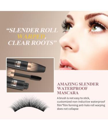 Long Lasting Waterproof 4D Silk Fiber Mascara in Black - Full Lashes All Day - Buy Online on GoSupps.com