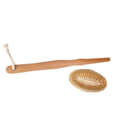 Kosmetex Back Brush - Removable Wood Handle Bath Brush 42cm for Ultimate Cleansing | International Shipping Available - Buy Online on GoSupps.com
