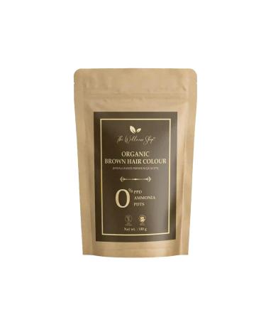 The Wellness Shop - Organic Brown Hair Color | Ammonia Free Long-lasting | Strengthens Roots & Prevents Dandruff (Henna Based Premium Quality) - 100gm / 0.22lb | Naturally Nourishes Hair & Scalp