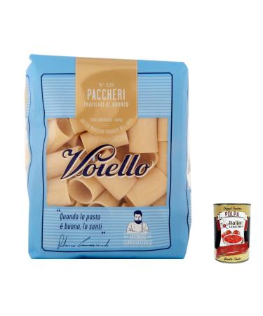 Italian Gourmet E.R. Voiello Pasta Il Pacchero Pack of 4 100% Italian Pasta N 123 500 g + Polpa Gourmet Italian Gourmet 400 g