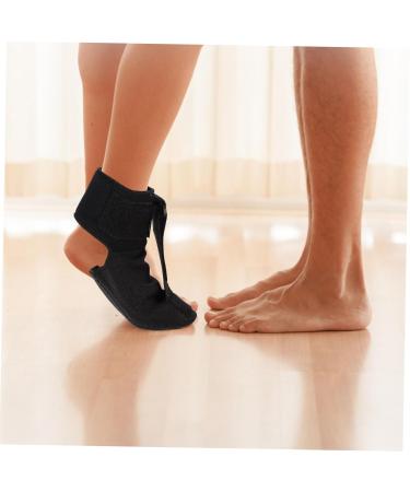 Foot Inversion Protector Tool | Adjustable Foot Arch Support & Night Splint Brace for Plantar Fasciitis | 23.5x13.5x1.5cm Black - Buy Online on GoSupps.com