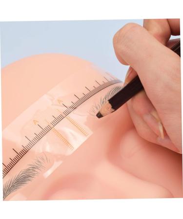 DOITOOL Eyebrow Stencil 50pcs Eyebrow Positioning Ruler Makeup Kits Measuring Ruler Eyebrow Shaping Stencil 18.00X3.80X0.10CM Yellow - Buy Online on GoSupps.com