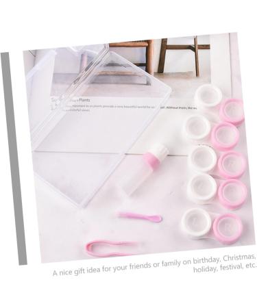 Partykindom Colored Contact Lens Storage Box - Macaron Case 2 Sets Travel Container in Light Green (14.5x8.2cm) | International Shipping - Buy Online on GoSupps.com