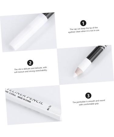FOMIYES 60 Pcs Eyeliner Pencil Highlighters White Pencil Makeup Colored Lying Silkworm Pen Liquid Makeup Set - Buy Online on GoSupps.com
