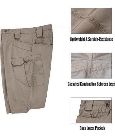 Autiwitua Men's Waterproof Tactical Shorts - Black XL | Quick Dry Breathable Cargo Shorts for Hiking & Fishing - Buy Online on GoSupps.com
