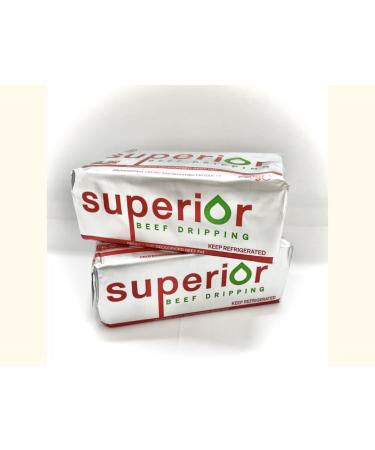 British Beef Dripping Block - 250g (Perfect for Roast Potatoes Yorkshire Puddings and Basting Meats) x 2