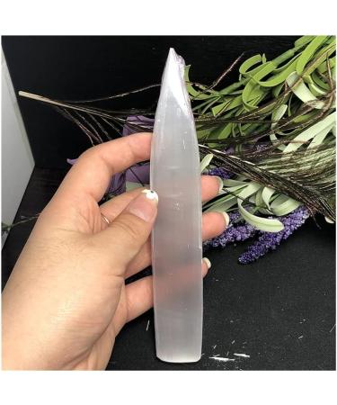 JUKUCKV Selenite Crystal Wand - Healing Spiral Massage Stick for Spiritual Support & Cleansing | International Shipping - Buy Online on GoSupps.com