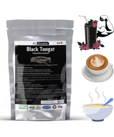 50g BLACK Malaysian Ginseng Pure Powder Ideal for Soups Smoothies & Desserts - Buy Online on GoSupps.com