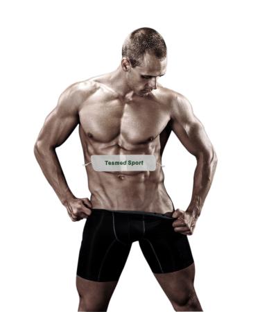 TESMED Sport abdominal electrode for TENS and EMS stimulation current devices with 2mm plug connection self-adhesive 1 piece 330 80mm