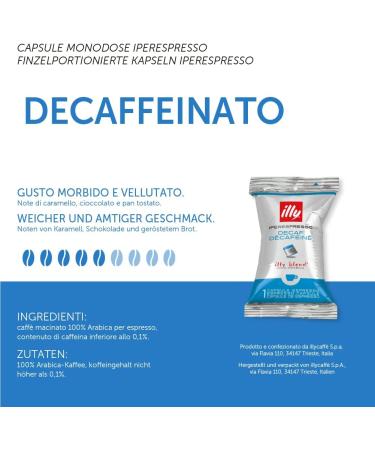  illy illy Caf Iperespresso Decaffeinated Capsules 1 pack of 100 coffee capsules - Buy Online on GoSupps.com