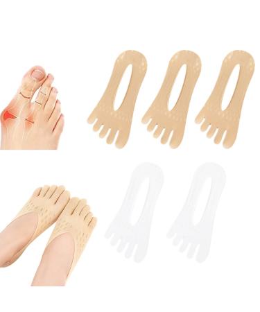 5 pairs of orthoes bunion relief socks Volikon Bunion Socks Projectoint Antibunions Health Sock for women sock Align Toe Socks for Bunion Anti Bunion Socks-Black