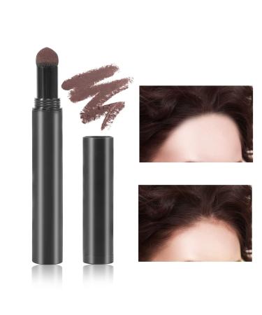 Boobeen Hairline Powder Stick Root Cover Up Instantly Hair Shadow Waterproof Hair Root Concealer For Thinning Hair Root Touch-Up Long-wear Lasting Quick Cover Hair Root Dark brown