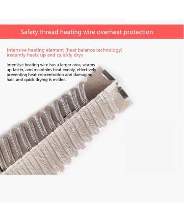 Hair Dryer with LED Indicator Powerful AC 2300W Professional Hairdryer Negative Ionic Technology Hairdryer with Nozzle with 3 Heat 2 Speed Settings Low Noise for Home and Salon Black Small Gift - Buy Online on GoSupps.com