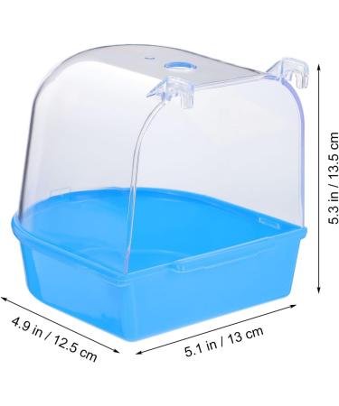 ULTECHNOVO Bird Cage Bath Tub Bird Shower Bathing Accessories Bird Bath for Parakeets Pet Toys Parakeet Cage Budgie Cage Accessories Pet Bird Bath Bird Bath Tub Small Bird Cage For Birds Blue - Buy Online on GoSupps.com