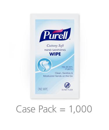 PURELL Cottony Soft Hand Sanitizing Wipes - 1000 Individually Wrapped Bulk Pack - 9026-1M - Buy Online on GoSupps.com
