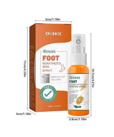 Natural Tea Tree Oil Foot Horn Skin Remover Spray - 1 oz Exfoliator for Dead Skin Pedicure & Spa Care - Buy Online on GoSupps.com