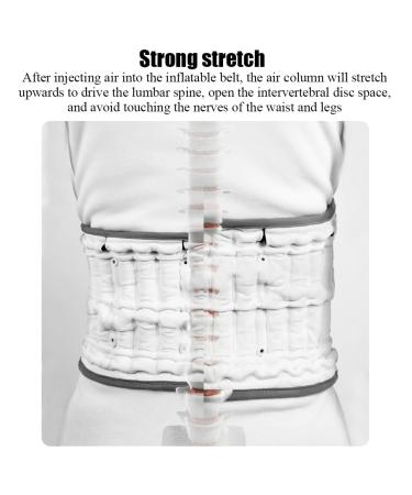 RKXKJ Inflatable Decompression Belts - Electric Lumbar Support for Back Pain Relief | 360 Pressure Setting & 20 Pneumatic Drives - Buy Online on GoSupps.com