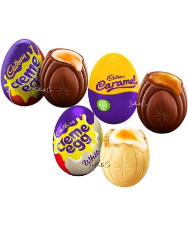 Multipack Mixed Chocolate Easter Eggs of Cr me & Caramel Easter Eggs (5pk Mixed 2x Classic 1x White & 2x Caramel Eggs) | Easter Eggs Chocolate 2024 | Egg Hunt Gift | Easter Gifts | 200g - Buy Online on GoSupps.com