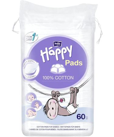Buy Bella Baby Happy Cotton Pads - 100% Cotton Pack of 4 (240 Pcs) - Ideal for Sensitive Skin | International Shipping - Buy Online on GoSupps.com